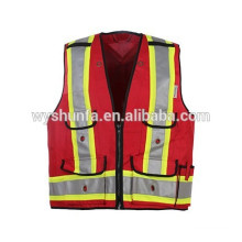 5 points break away 5 ways tearing. durable safety high visibility vests for police work on duty,guard protection
